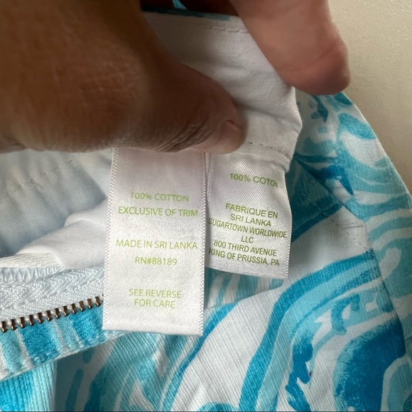 Lilly Pulitzer Buttercup Scalloped Tiger Print Shorts size 2 - Picture 6 of 8